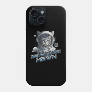 Funny Retro Astrocat Space Moon Phone Case