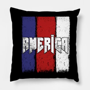 America Flag Stripes Pillow