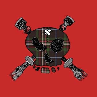 Skull & Cross-Drones Tartan T-Shirt