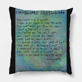 Homework Rebellion Pillow