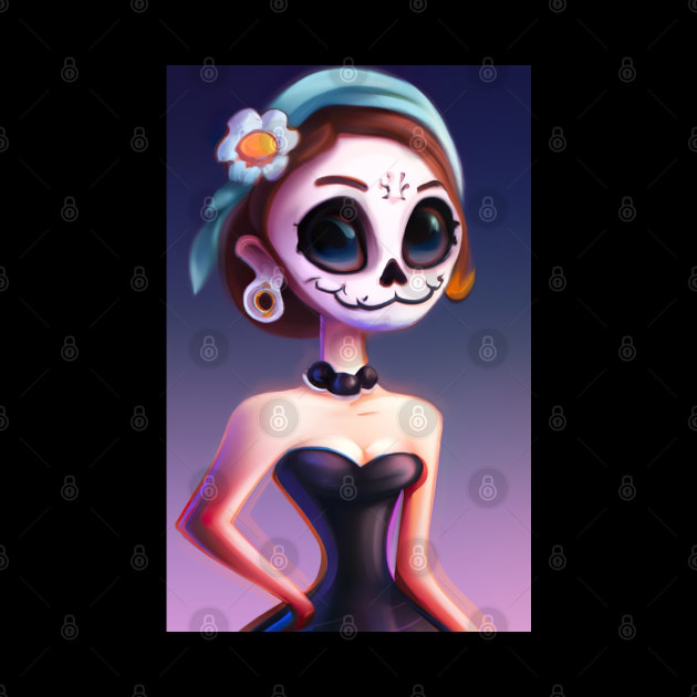 classy sugar skull girl by KeeRodDesigner1