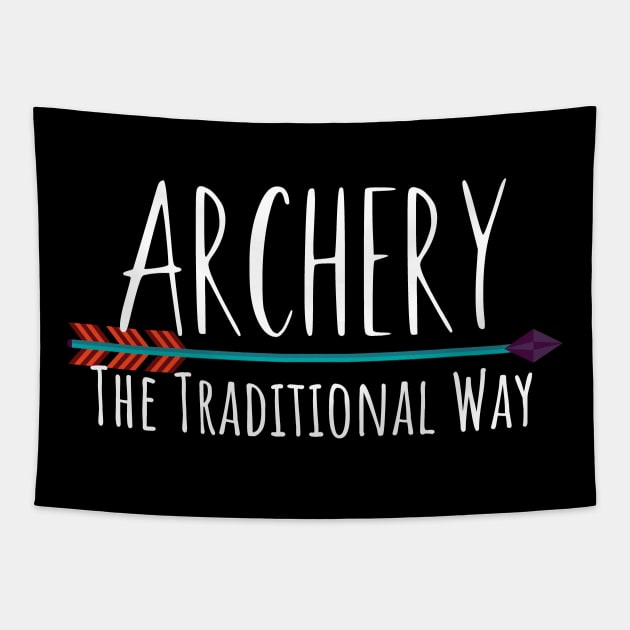 Archery the traditional way Tapestry by maxcode