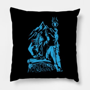 Lord Shiva Mahadev Azhimala Hindu Maha Shivratri Pillow