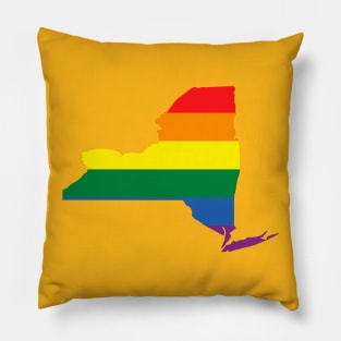 New York state (LGBT) pride Pillow