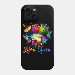 Libra Queens Lips Hippie Birthday Phone Case