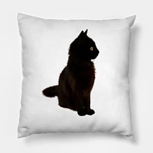 Black Kitty Pillow