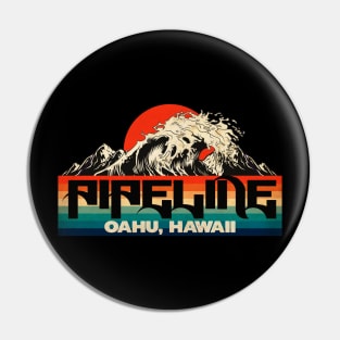 Pipeline Oahu Big Wave Pin