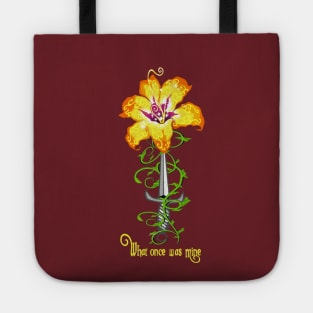 Rapunzel Flower What once was mine Tote