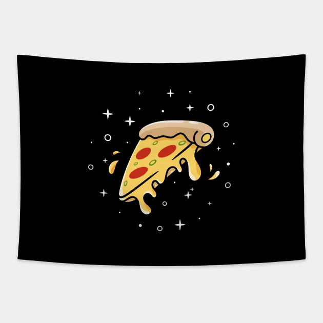 pizza slice cartoon Tapestry by garistipis