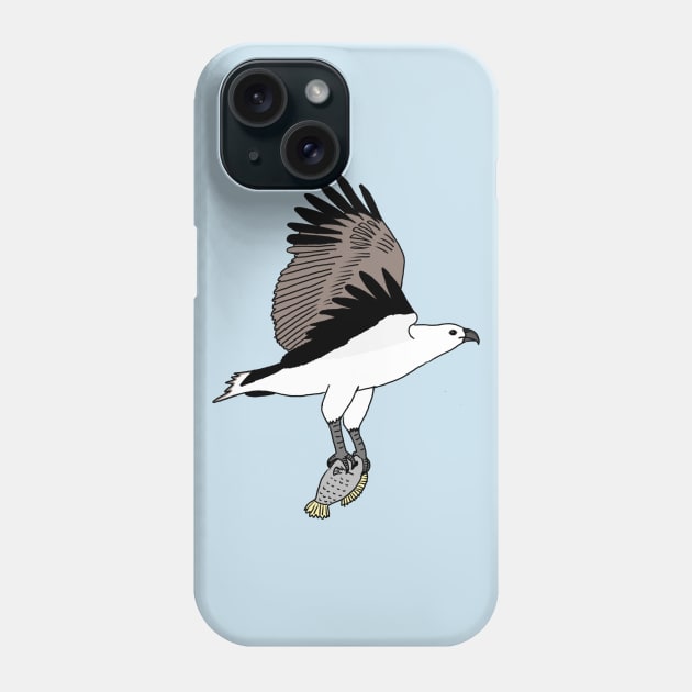 White Bellied Sea Eagle Phone Case by wanungara