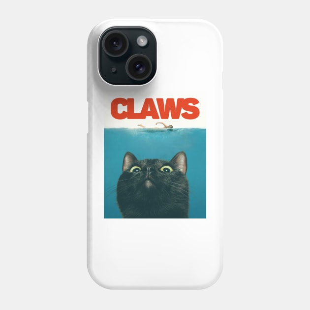 Claws Cat - Jaws Parody T Phone Case by Bodega Cats of New York