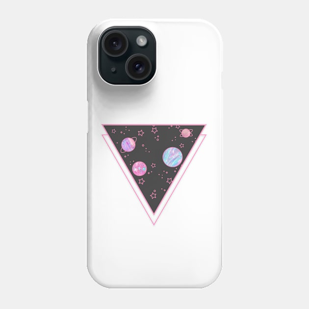 Glitter Galaxy - Black Phone Case by RossellaVicari