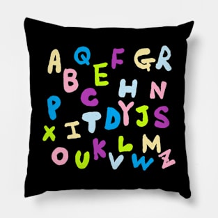 alphabet pattern Pillow