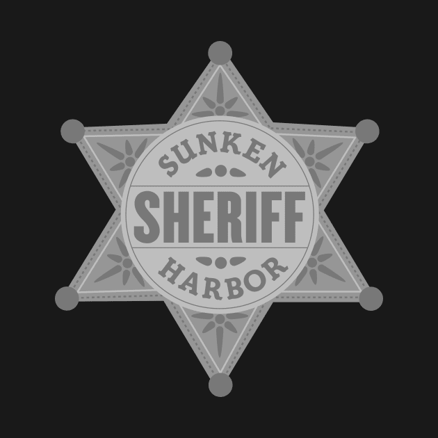 Small Sunken Harbor Sheriff Badge by Fireside Mystery Theatre