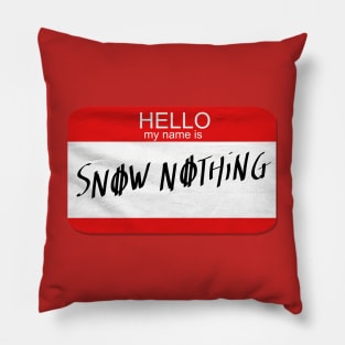 snow nothing Pillow