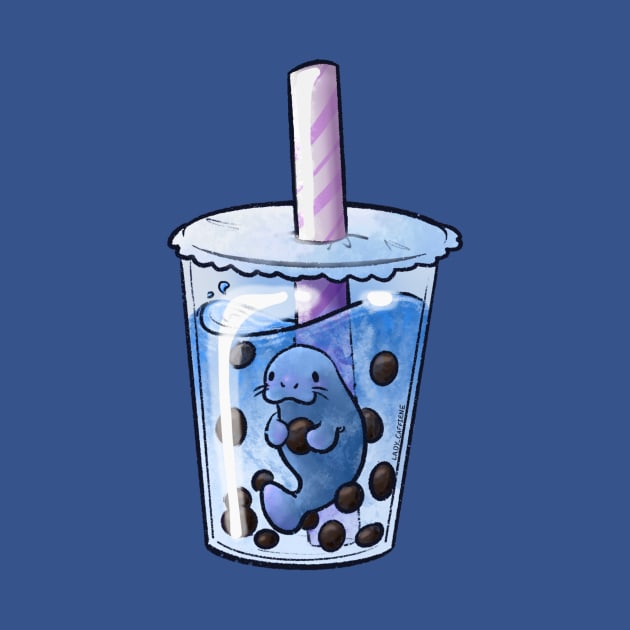 Cute Boba Manatee by Lady_Caffiene