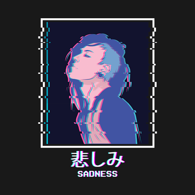 Sadness Sad Anime Girl Punk Emo Vaporwave Weeb by Alex21