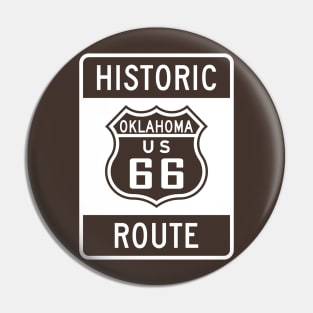 Historic Oklahoma Route 66 Pin