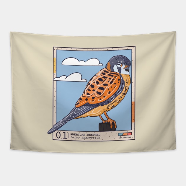 American Kestrel Tapestry by fernandaschallen