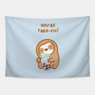 You’re Terrific Taro Boba Sloth Tapestry