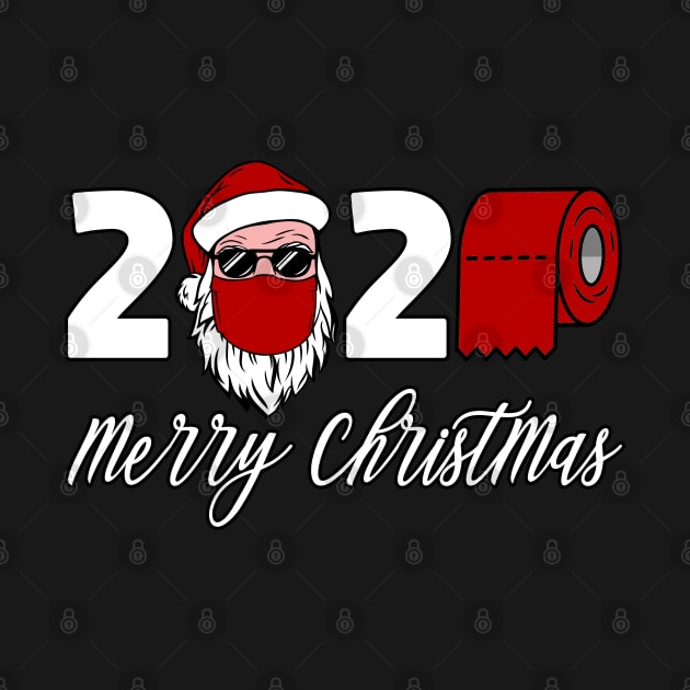 Merry Christmas 2020 masked santa claus Funny Matching Family by Herotee