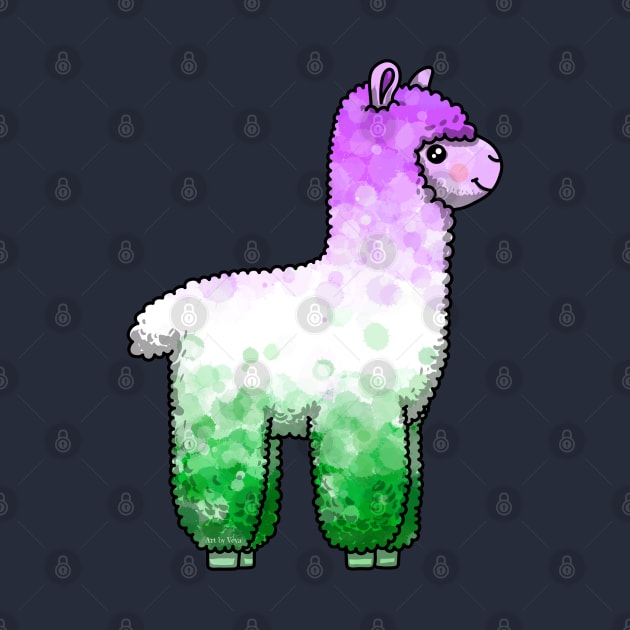 Genderqueer Alpaca by Art by Veya