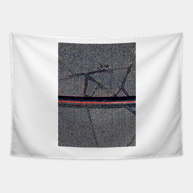 Red Line Walk Tapestry by Tovers