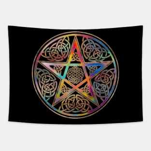 Glowing Pentagram Ornament Tapestry