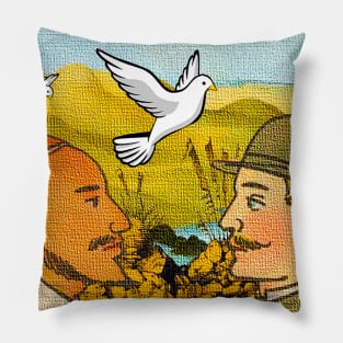 White lovebirds and LGBT love Pillow