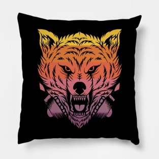 Vintage Wolf Pillow