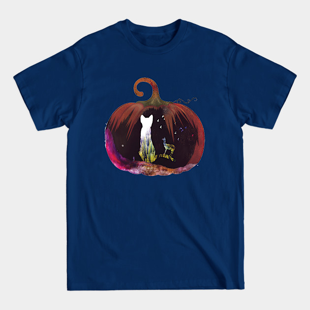 Disover Pumpkin Cat - Cat - T-Shirt