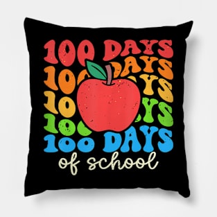 Groovy 100 Days Of School Teacher 100Th Day Of School Pillow