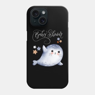 Baby shower Mommy to be Hello little One Sweet little seal cute baby outfit Phone Case