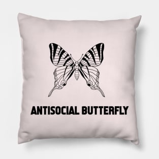 Antisocial butterfly Pillow