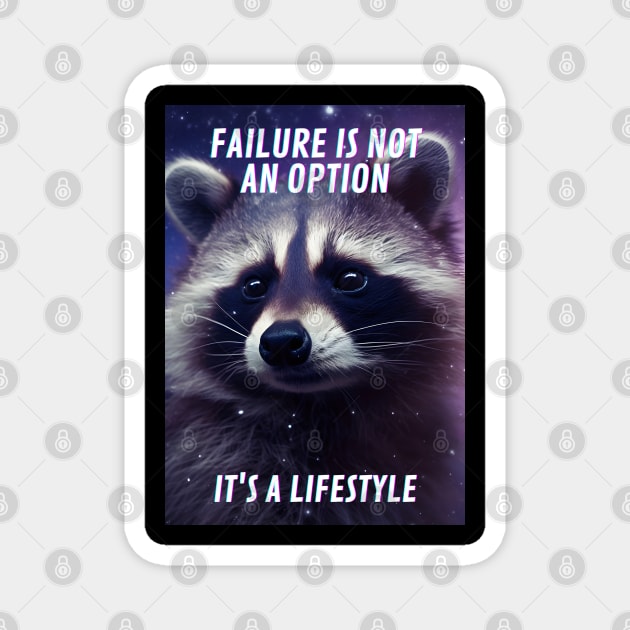 Funny Aesthetic Trash Panda Raccoon Internet Meme Magnet by TenchiMasaki