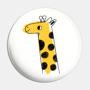 Happy cartoon giraffe Pin