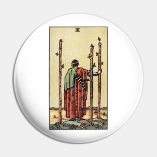 THREE OF WANDS Pin