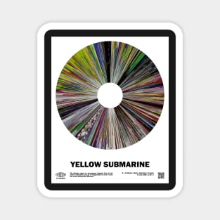 minimal_Yellow Submarine Warp Barcode Movie Magnet