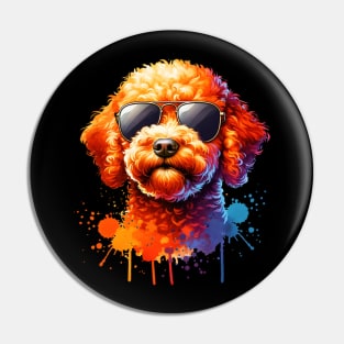 Orange Lagotto Romagnolo Dog Pin