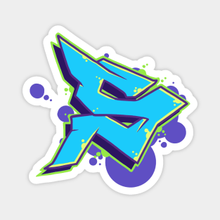 Letter S - Graffiti Street Art Style Magnet