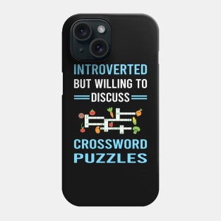 Introverted Crossword Puzzles Phone Case