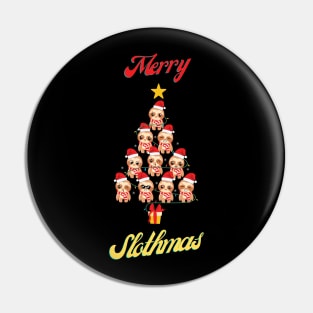 Merry Slothmas Pin