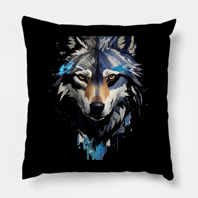 wolf Pillow by Holisudin 