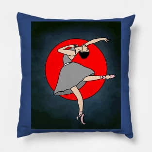 Dancing Ballerina Ballet Figures Pillow