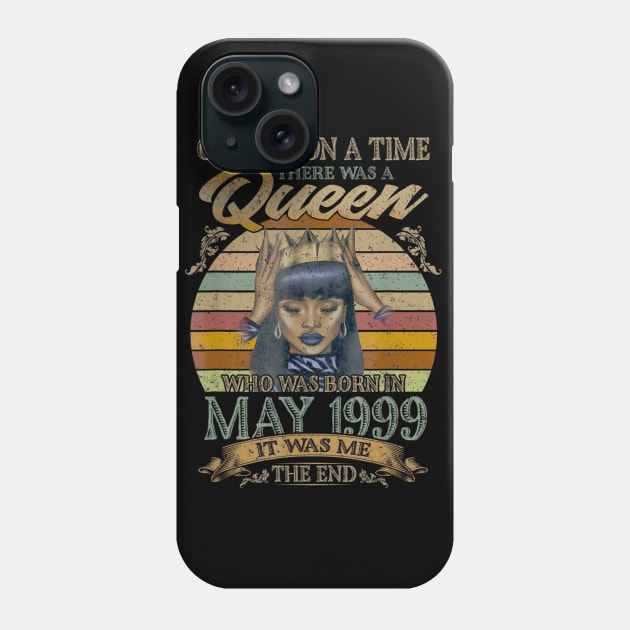 Girls 21th Birthday Queen May 1999 Queen Birthday Phone Case by daylightpombo3