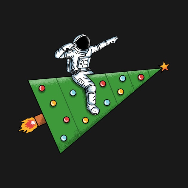 Space rocket christmas by coffeeman