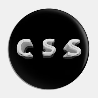Css 3d Typographic Design Pin