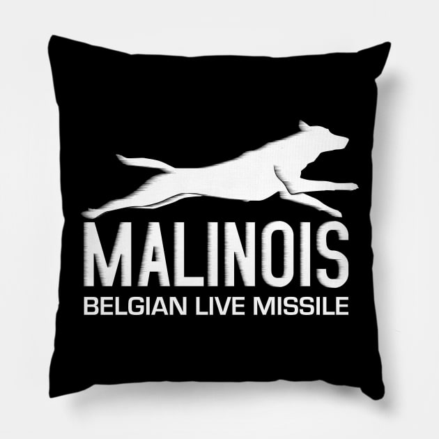 Malinois  - Belgian shepherd - Mechelaar Pillow by Nartissima