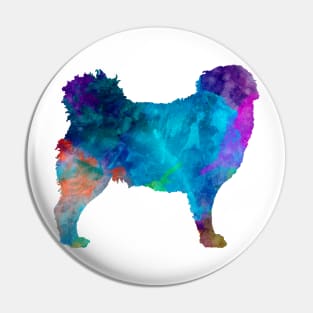 Frisian Water Dog in watercolor Pin