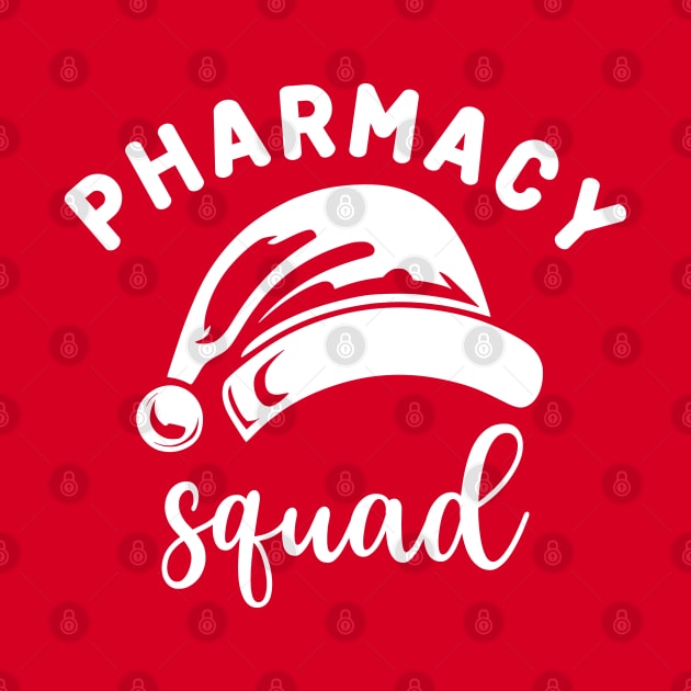 Pharmacy Squad Santa Hat White Text by JaussZ